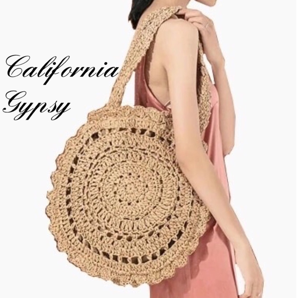 Raffia Boho Beach Bag - Picture 3 of 8